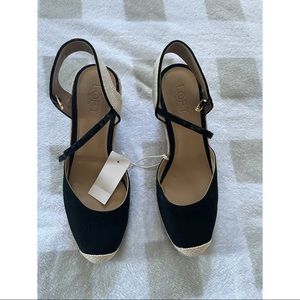 NWT - Loft Women’s ankle strap espadrille wedges